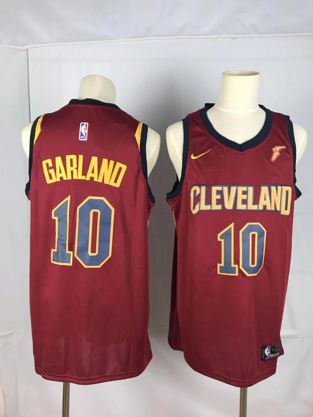 Men Cleveland Cavaliers 10 Garland Red Game Nike NBA Jerseys